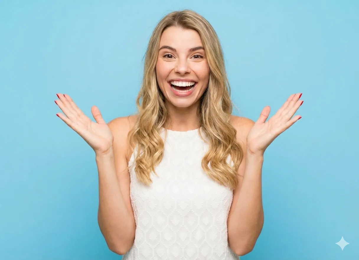Happy patient with beautiful smile