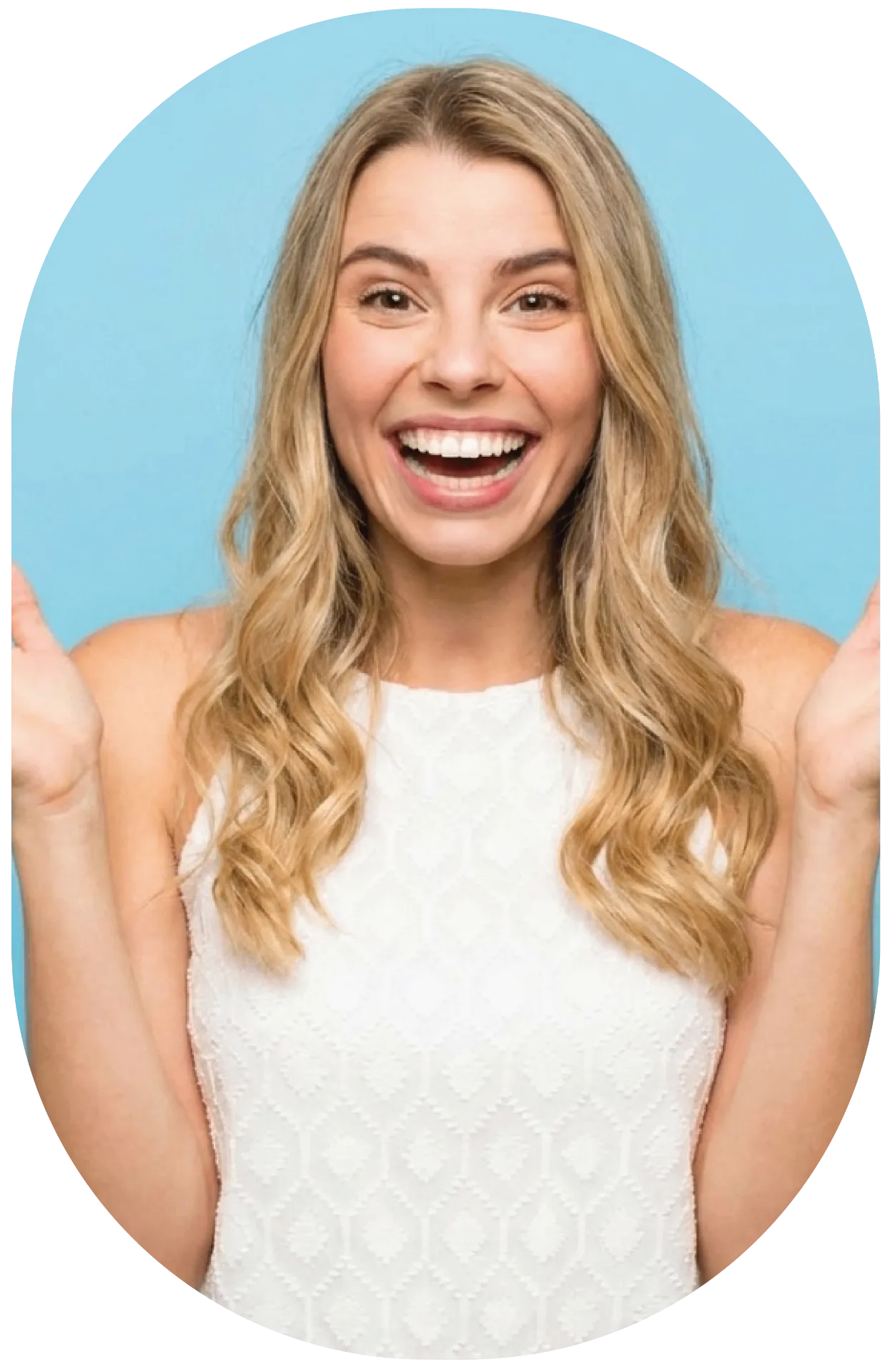 Smiling dental patient